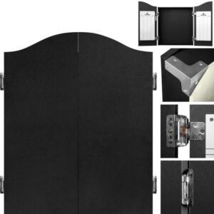 Mission Dartbord Deluxe Cabinet – Zwart