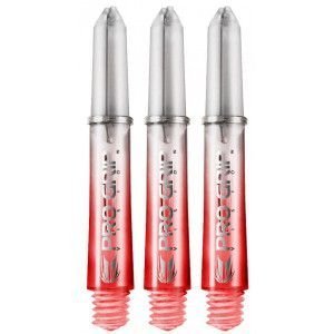 Target Pro Grip Vision Shafts Short Clear – Rood