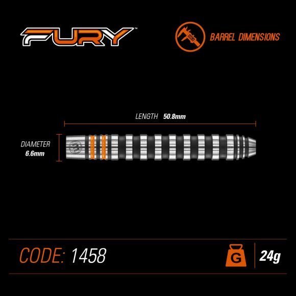 Winmau Fury 90% Darts 24 Gram