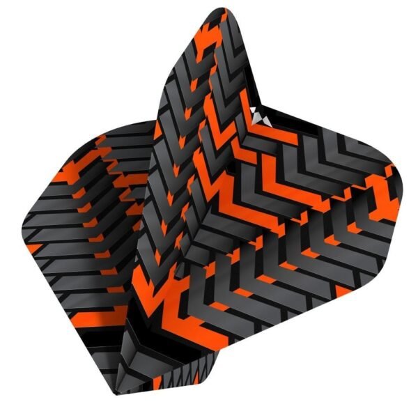 MISSION  – Vex – Dart Flights – 100 Micron – No2 – Black & Orange