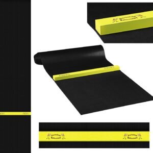 Dartmat D/K Darts Rubber 300×60 cm met Gele Oche