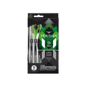 Harrows Veridian 90% Tungsten Steeltip Darts 22 Gram