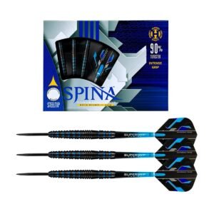 Harrows Spina Black 90% Tungsten Steeltip Darts 23 Gram