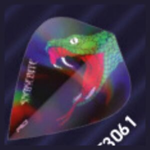 Red Dragon – Peter Wright Snakebite Holographic Black – Dart Flights – Kite – 100 Micron