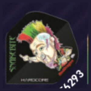 Red Dragon – Peter Wright Snakebite Hardcore Cartoon – Dart Flights – Standard No.2 – 100 Micron