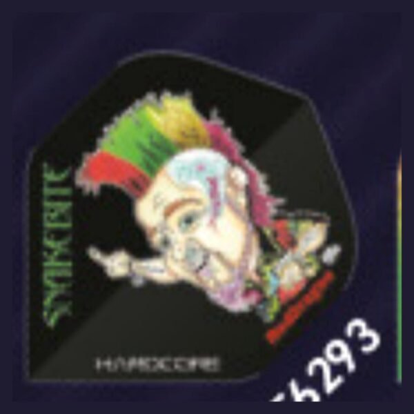 Red Dragon – Peter Wright Snakebite Hardcore Cartoon – Dart Flights – Standard No.2 – 100 Micron