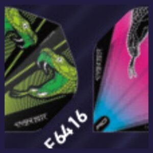 Red Dragon – Peter Wright Snakebite Green Transparent – Dart Flights – Standard No.2 – 100 Micron