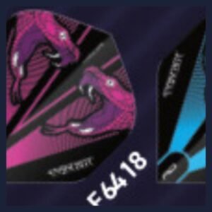 Red Dragon – Peter Wright Snakebite Pink Transparent – Dart Flights – Standard No.2 – 100 Micron