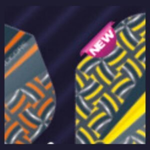 Red Dragon – Hardcore Radical Yellow Rope – Dart Flights – Standard No.2 – 100 Micron