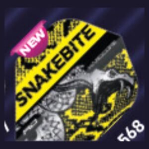 Red Dragon – Peter Wright Snakebite Coiled Snake Yellow – Dart Flights – Standard No.2 – 100 Micron