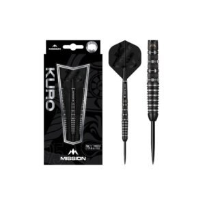 5057270082736_01.jpg Mission Kuro M3 Black Titanium 95% – 22 gram – Steeltip Dartpijlen