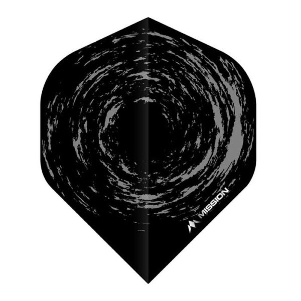 Mission – Nova – Dart Flights – No2 – 100 Micron – Black Grey