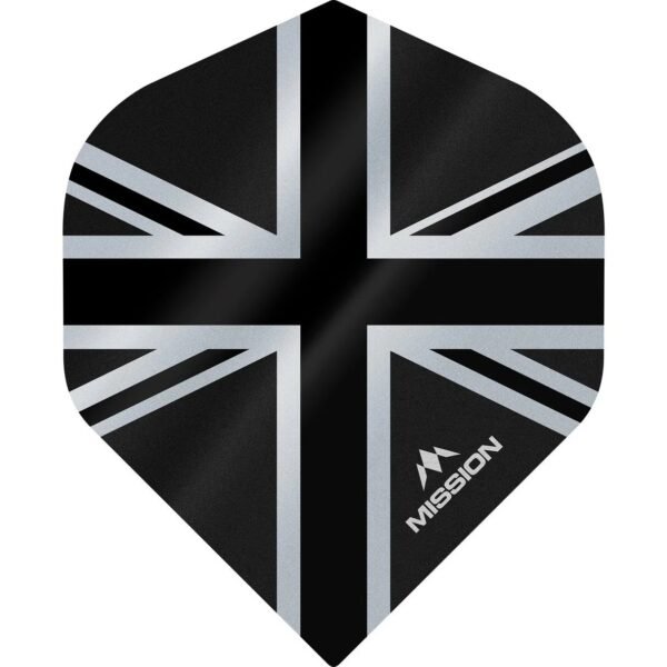 Mission – Alliance – Union Jack – Dart Flights – No2 – 100 Micron – Black
