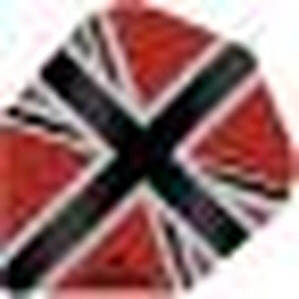 Mission – Alliance-X – Union Jack – Dart Flights – No6 – 100 Micron – Red with Black