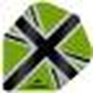 Mission – Alliance-X – Union Jack – Dart Flights – No6 – 100 Micron – Green with Black