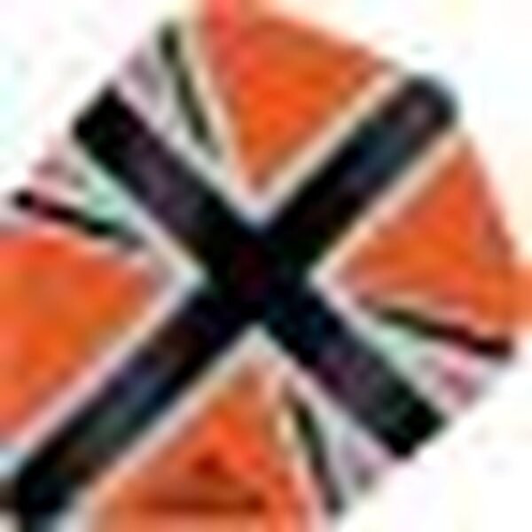 Mission – Alliance-X – Union Jack – Dart Flights – No6 – 100 Micron – Orange with Black