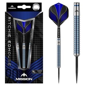 Mission Ritchie Edhouse Blue Electro 90% – 23 gram – Steeltip Dartpijlen