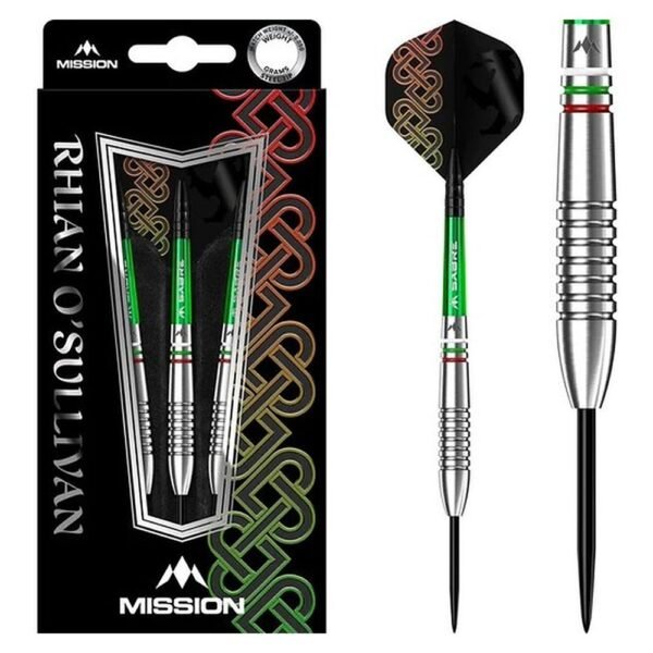 Mission Rhian O’Sullivan Ringed Welsh 90% – 23 gram – Steeltip Dartpijlen