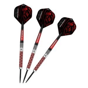 Mission Roman Benecký Black & Red PVD 90% – 22 gram – Steeltip Dartpijlen