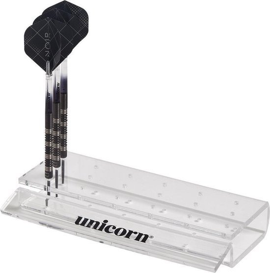 Unicorn Dart Stand – Clear Acrylic – Holds 6 Sets of Darts