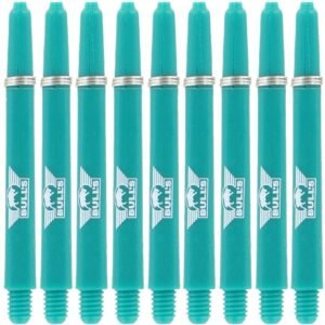 bulls Nylon Shafts +ring Short Aqua (5-pack)