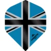 F3142-1.webp Mission – Alliance X – Union Jack – Dart Flights – No2 – 150 Micron – Blue with Black