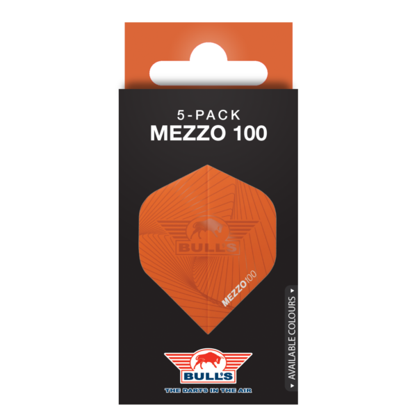 Bull’s Flights Mezzo 100 nr.2 Orange 5 Pack