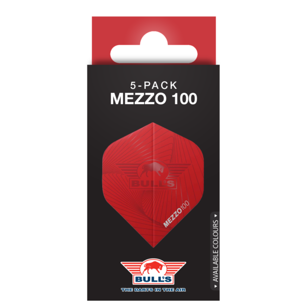 Bull’s Flights Mezzo 100 nr.2 Red 5 Pack