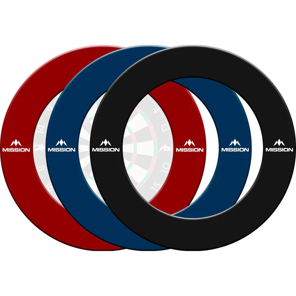 Mission Dartbord Surround Logo Rood