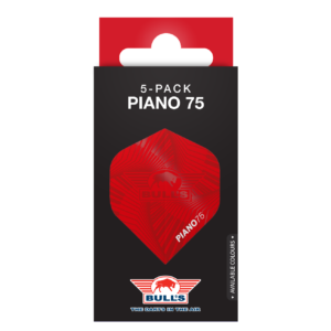 Piano-75-verpakking-ROOD.png Bull’s Piano 75 No.2 Flights Red 5 Pack