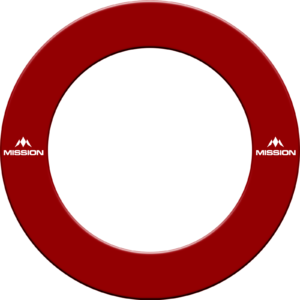 Mission Dartbord Surround Logo Rood