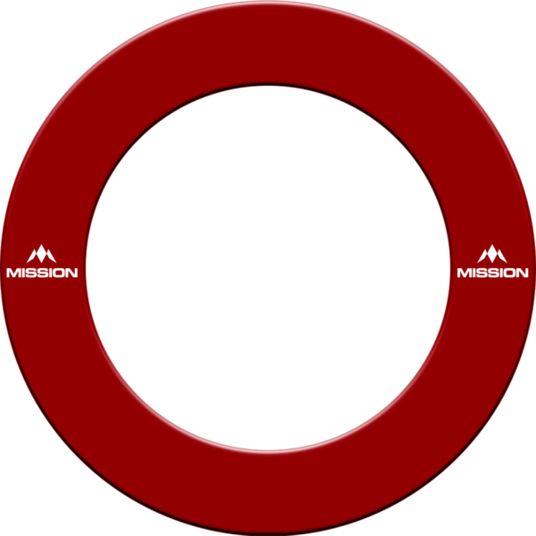 Mission Dartbord Surround Logo Rood