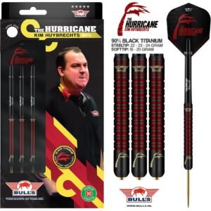 Kim Huybrechts 90% Black Titanium Darts 22 Gram