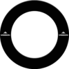 Mission Dartbord Surround Logo Zwart