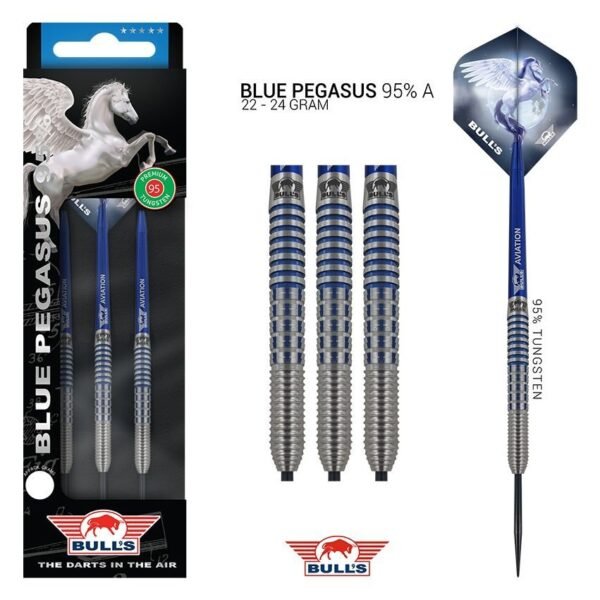 bulls Blue Pegasus A 95% Tungsten Darts 22 Gram