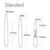Harrows Clic System Shaft Blue Medium