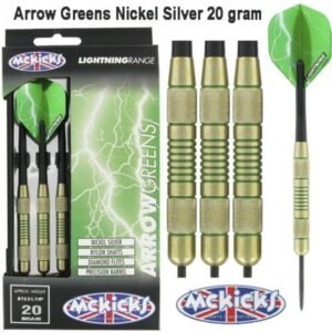 McKicks Arrow Greens Silver Brass Darts 20 Gram