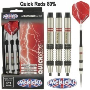 McKicks Quick Reds 80% Tungsten Darts 25 Gram