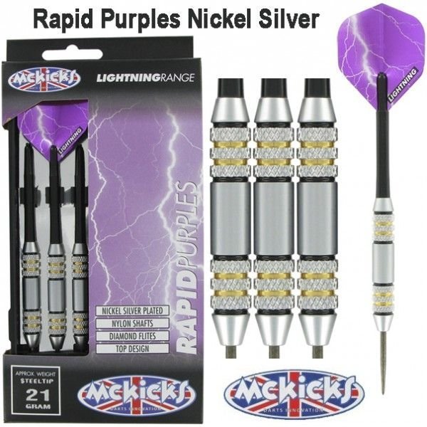 McKicks Rapid Purples Brass Darts 22 Gram