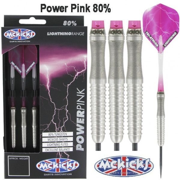 McKicks Power Pink 80% Tungsten Darts 24 Gram