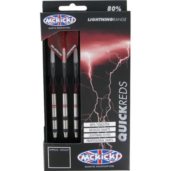 McKicks Quick Reds 80% Tungsten Darts 26 Gram