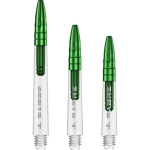 Mission Sabre Dart Shafts – Inbetween – Clear – Green Top
