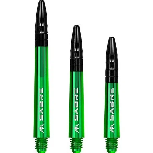 Mission Sabre Dart Shafts -Short – Green – Black Top