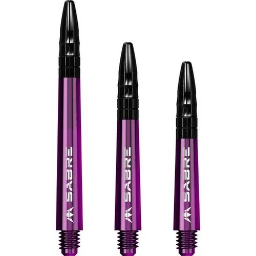 Mission Sabre Dart Shafts – Medium – Purple – Black Top