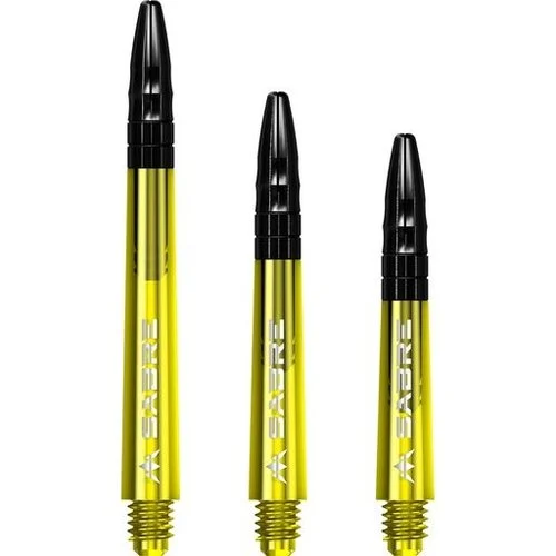 Mission Sabre Dart Shafts – Inbetween – Yellow – Black Top