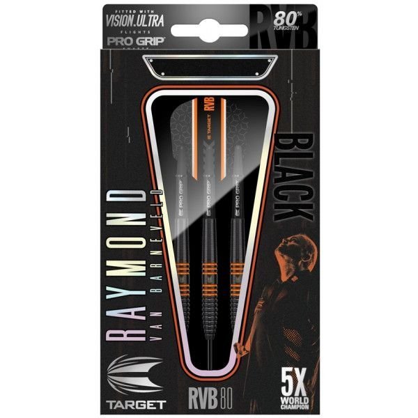 Target Raymond van Barneveld 80% Tungsten 26 gram Black darts