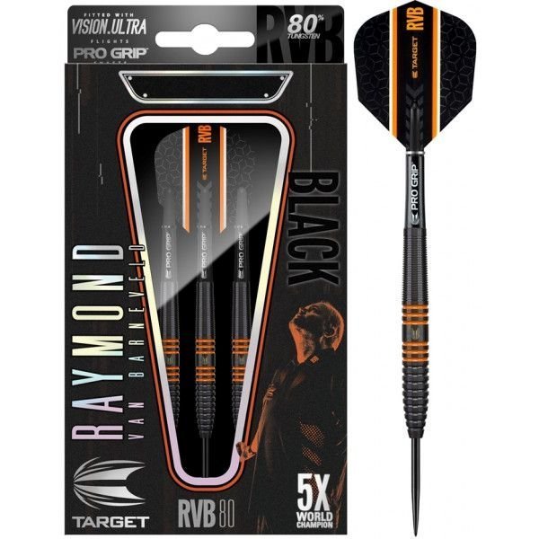 Target Raymond van Barneveld 80% Tungsten 26 gram Black darts