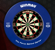 Dartbord Surround Winmau Printed Blauw