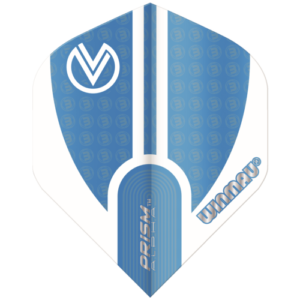 Winmau Prism Alpha Flight STD Vincent vd Voort Blauw Wit