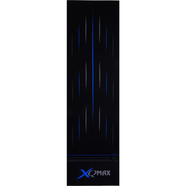 XQ Max Carpet Dart Mat 285cm x 80cm Zwart / Blauw